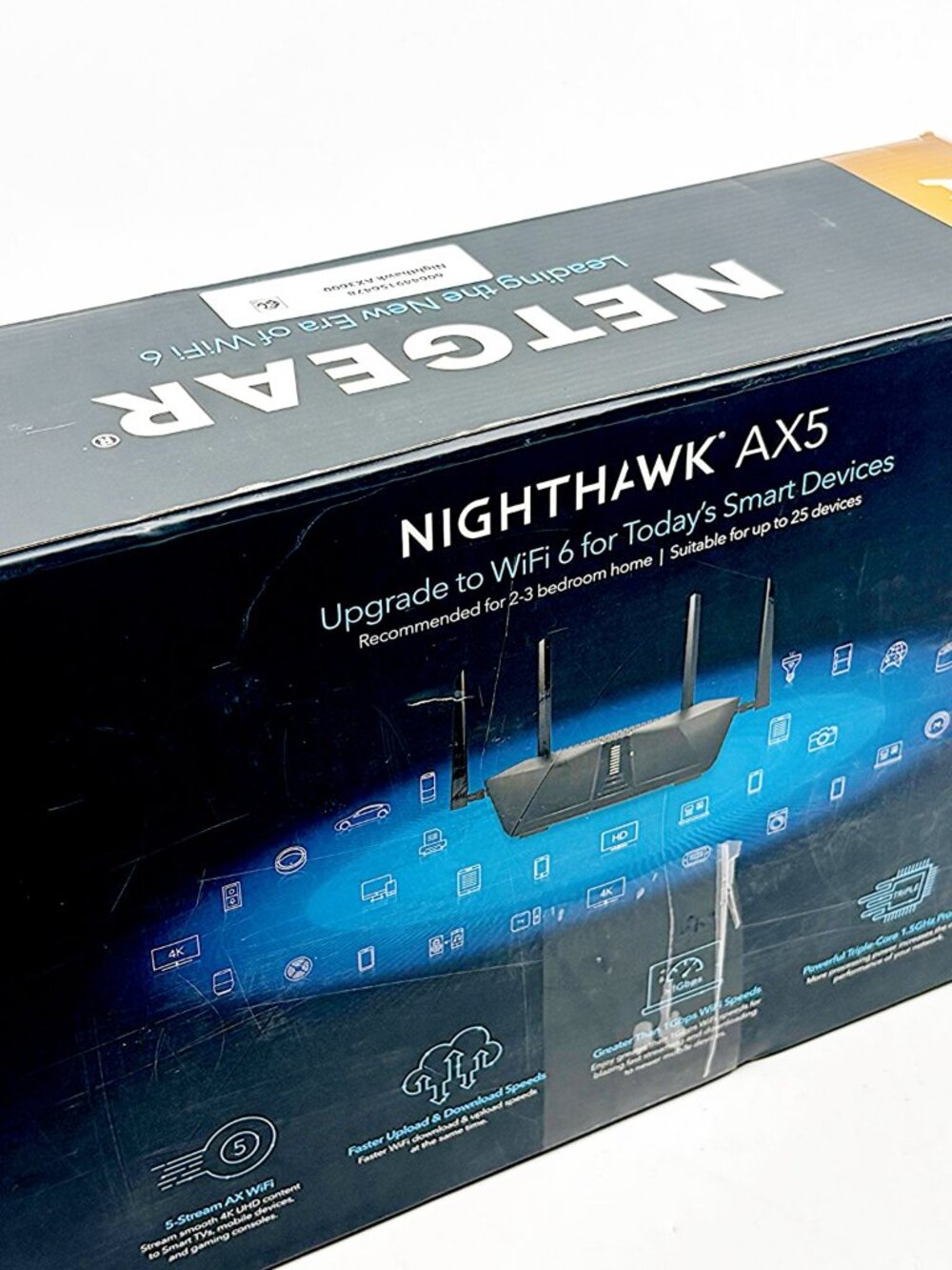 NETGEAR Nighthawk AX3600 WiFi 6 Router RAX41 Fast Dual Band - Picture 2 of 10